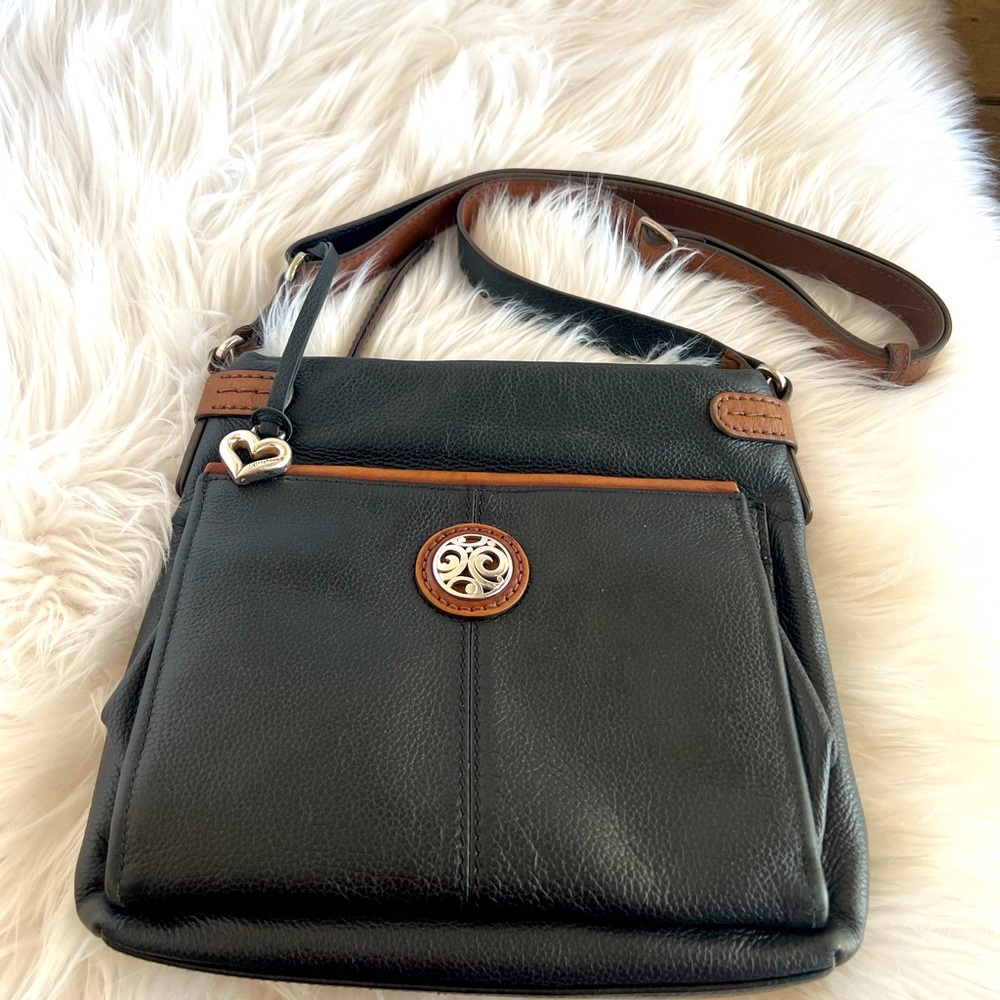 Brighton Brown Black Selena Organizer Adjustable Crossbody